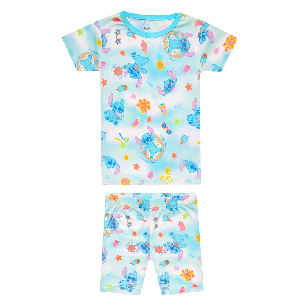 2pc Short Sleeve Pajama Set - Disney Stitch Dreamsicles