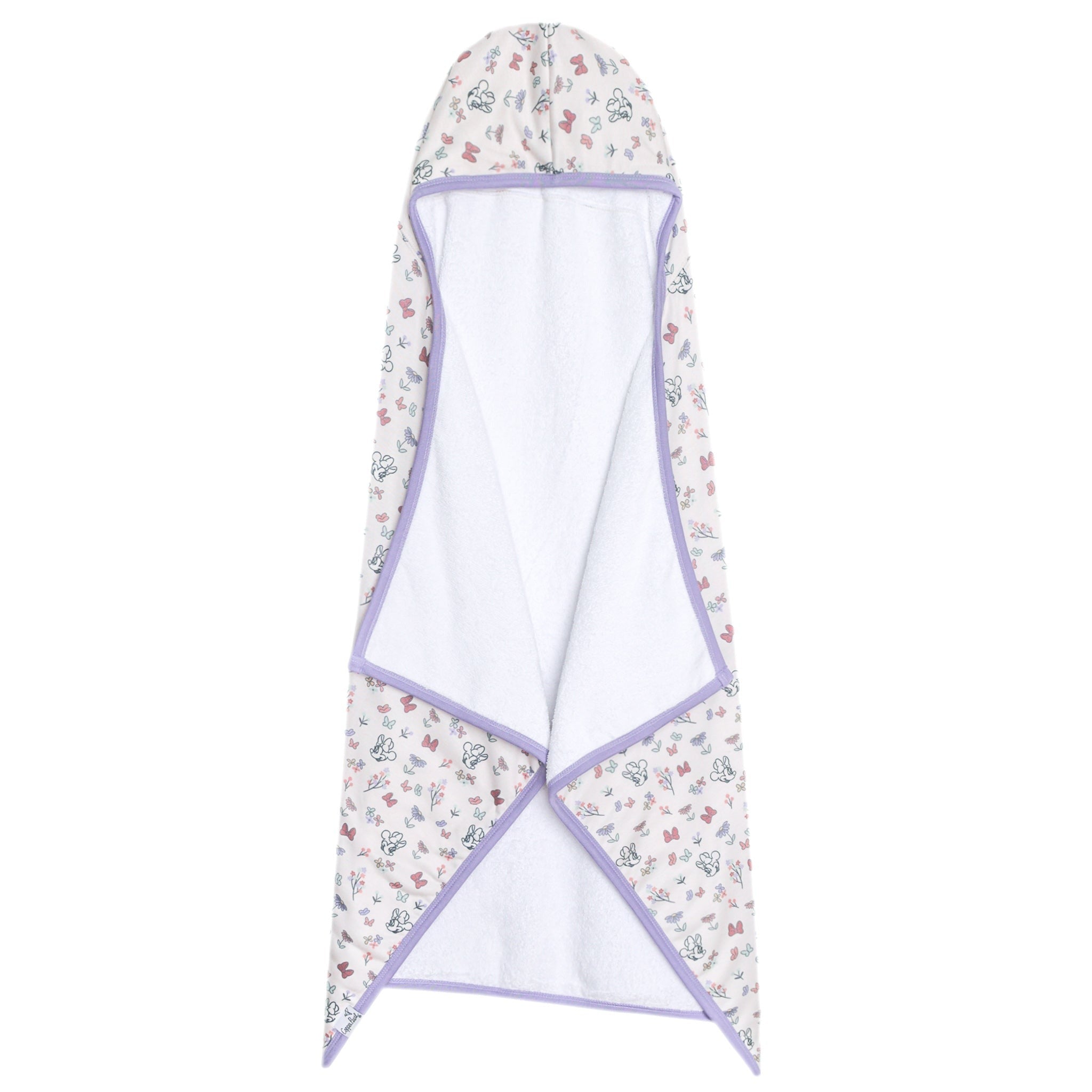 Premium Big Kid Hooded Towel - Minnie Mouse's Bowquet
