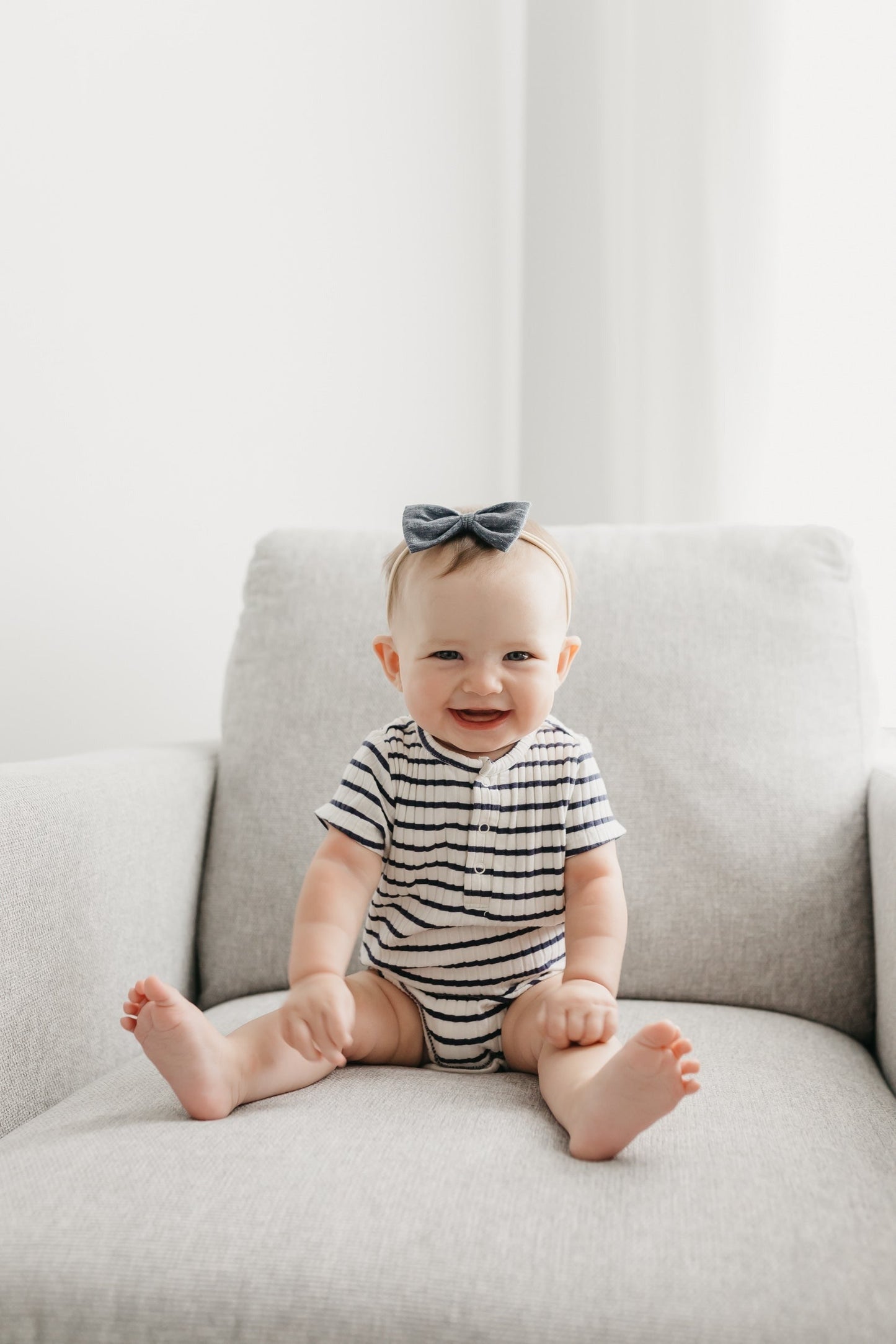 Bowtie Baby Bow - Denim