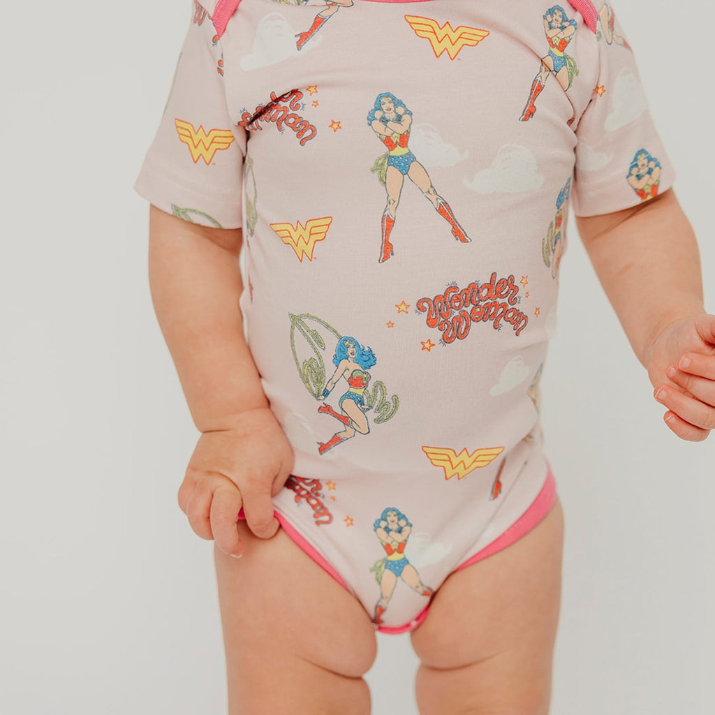 Short Sleeve Bodysuit - Wonder Woman