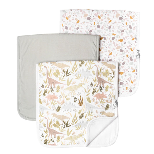 3 Pack Premium Burp Cloths - Rex