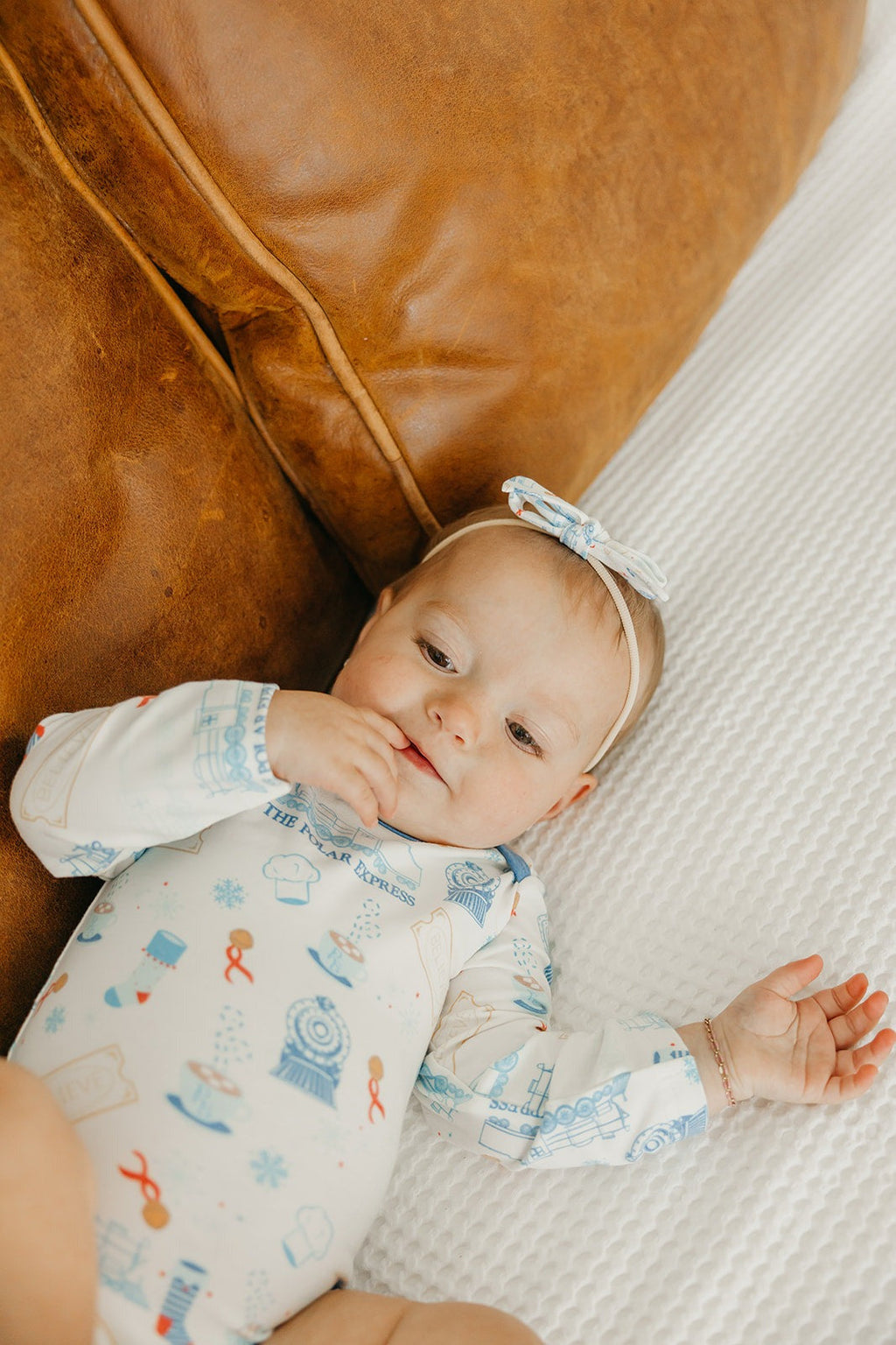 Ribbon Baby Bow - The Polar Express