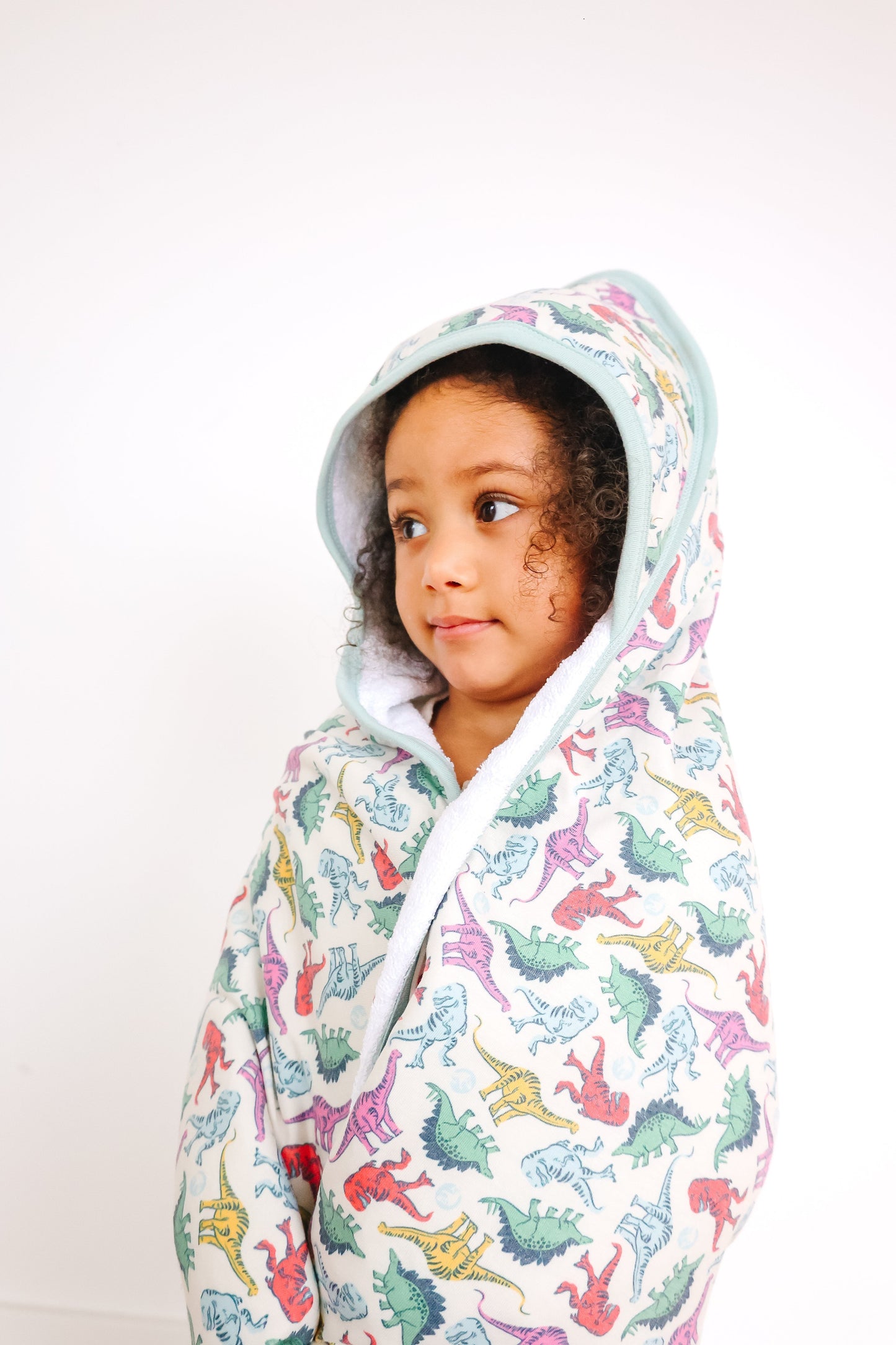 Premium Baby Knit Hooded Towel - Dinosaurs of Jurassic Park