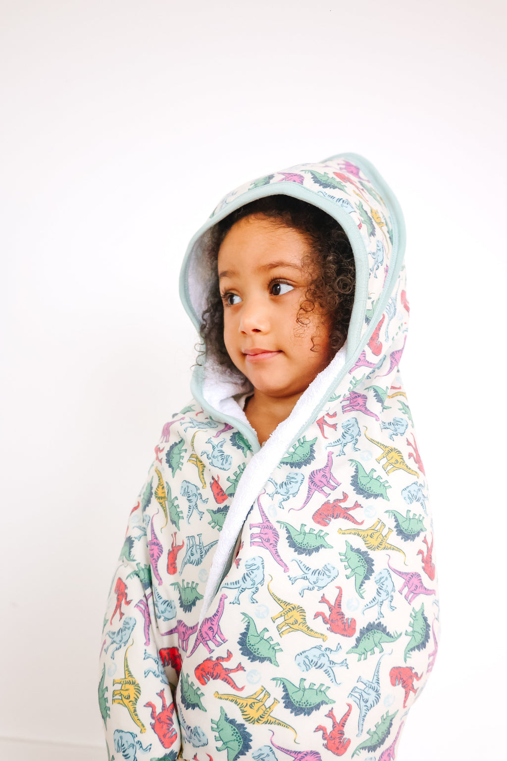 Premium Baby Knit Hooded Towel - Dinosaurs of Jurassic Park