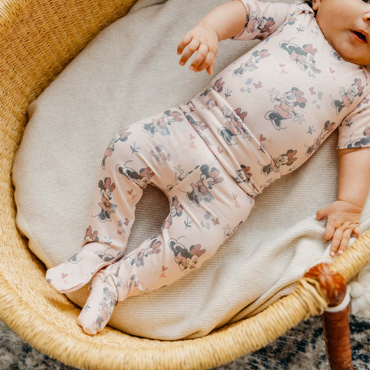 Footed Baby Pants - Minnie Mouse