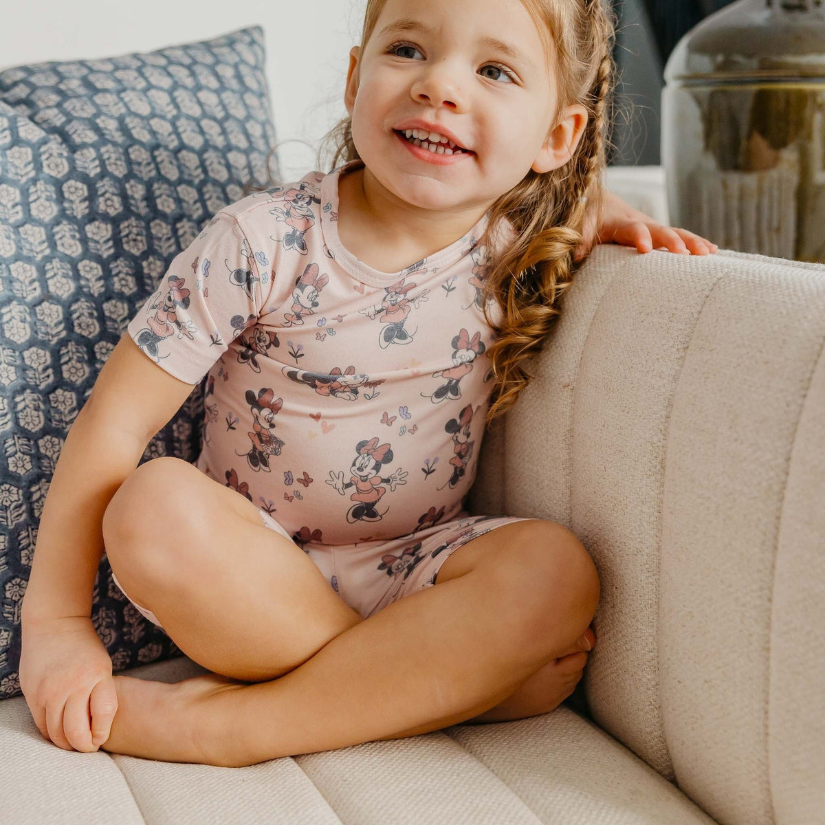 2pc Short Sleeve Pajama Set - Minnie Mouse