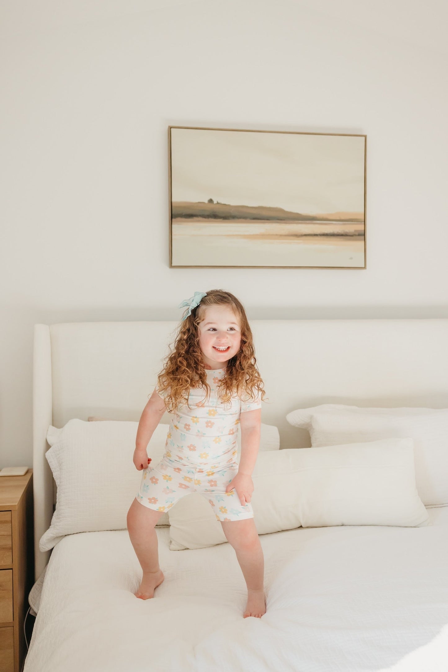 2pc Short Sleeve Pajama Set - Daisy