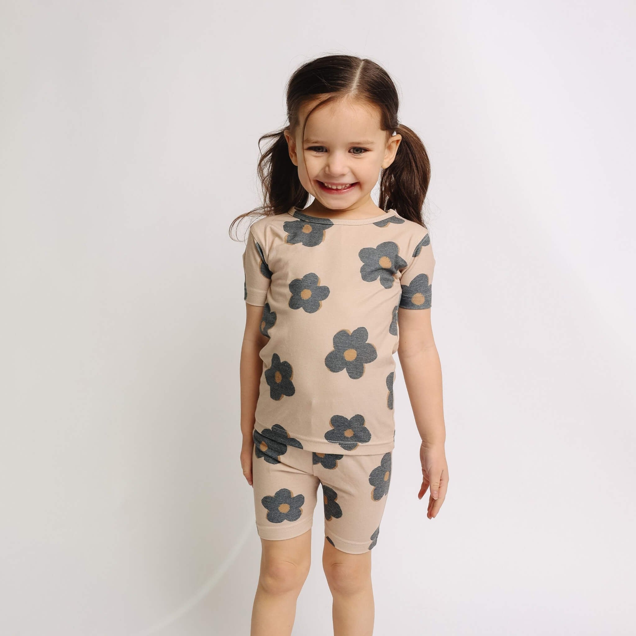 2pc Short Sleeve Pajama Set - Gemma In Tan