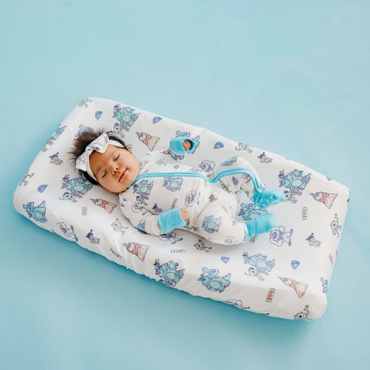 Premium Knit Diaper Changing Pad Cover - Monsters, Inc. Friends