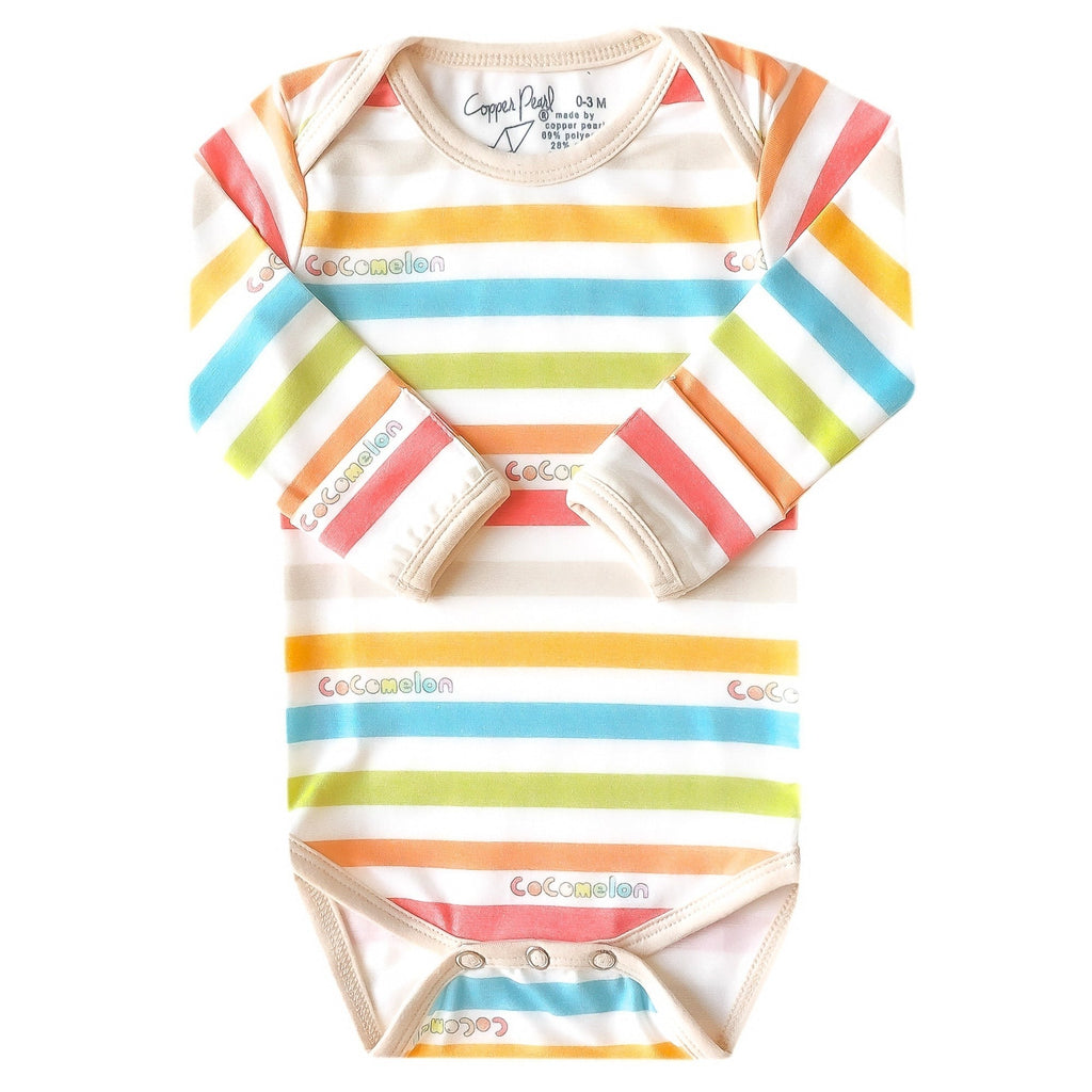 Long Sleeve Bodysuit - CoComelon Stripe