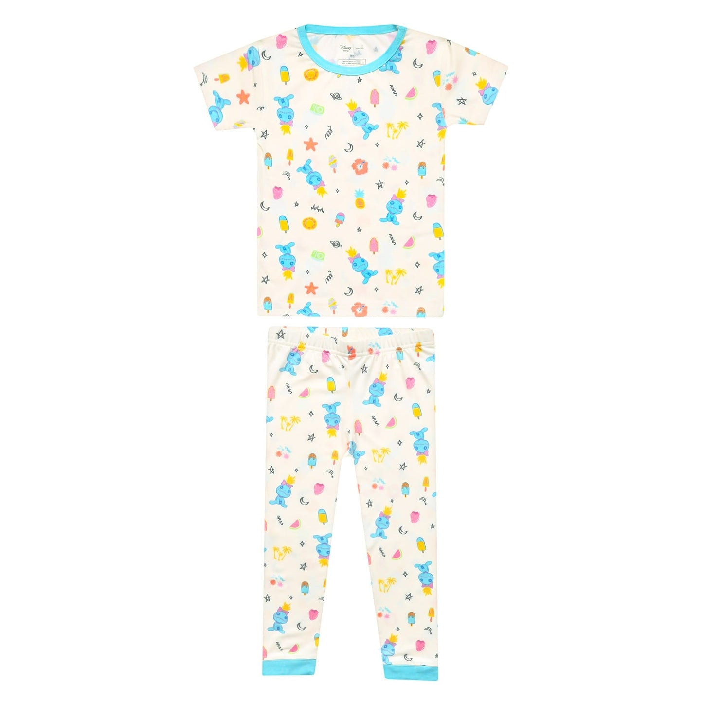 2pc Short Sleeve Pajamas with Pants - Disney Scrump Dreamsicles
