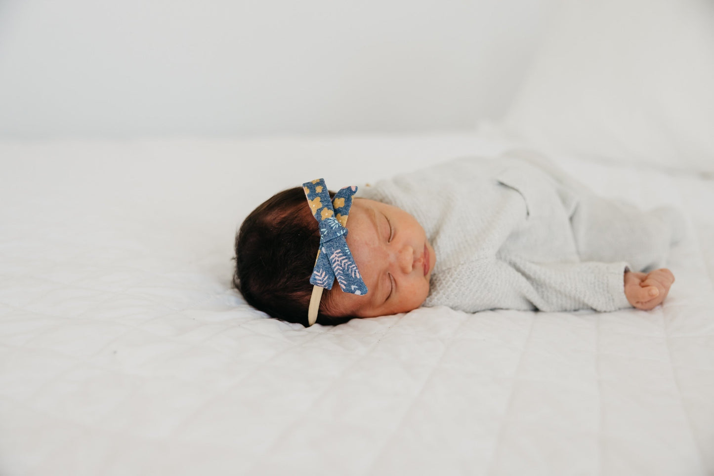 Ribbon Baby Bow - Meadow