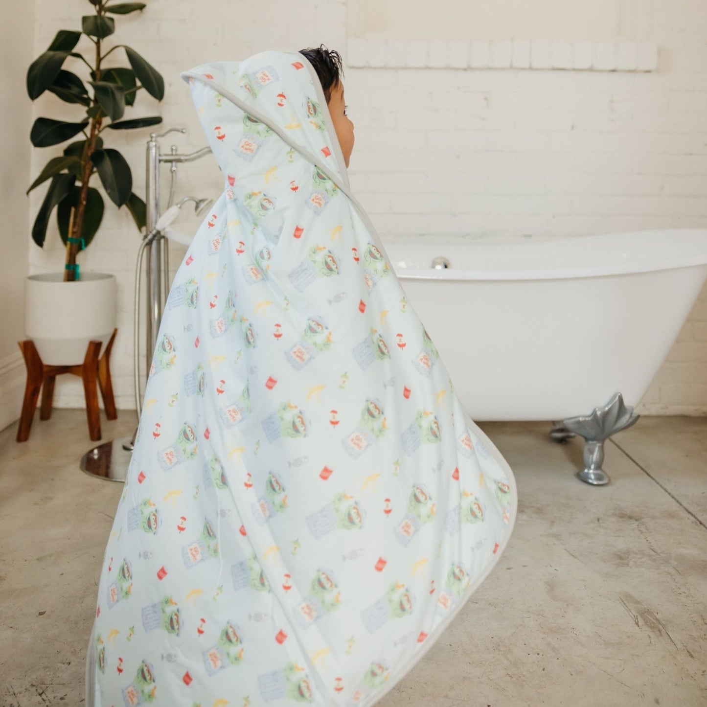 Premium Baby Knit Hooded Towel - Oscar the Grouch
