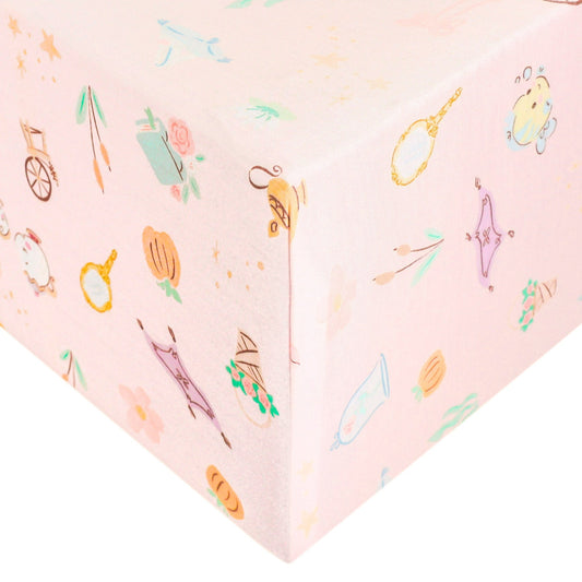 Premium Knit Fitted Crib Sheet - Enchanted Friends