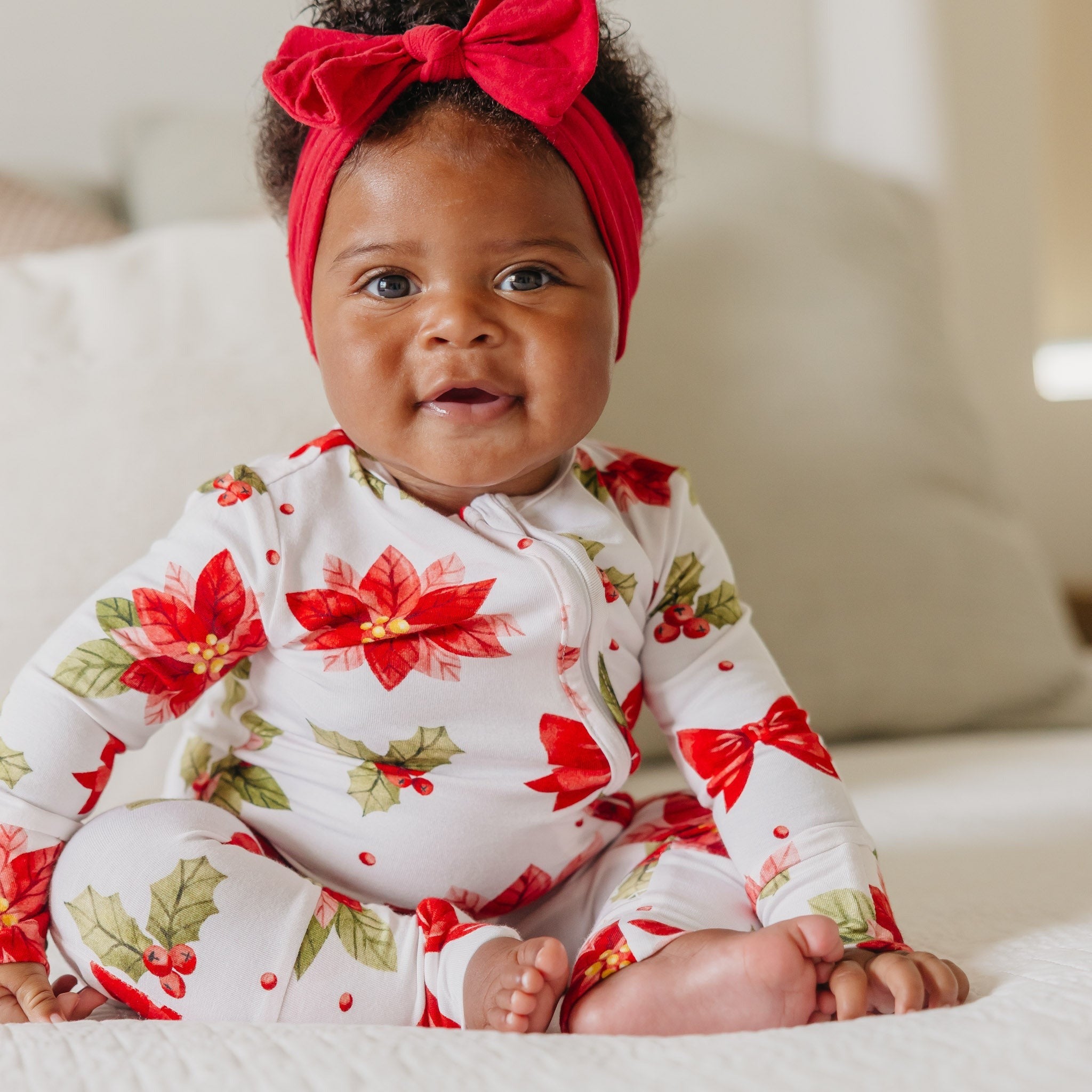Bamboo Convertible Zip-Up Footie Pajama - Holly Anne