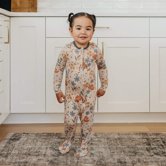 Zip-Up Footie Pajama - Eden