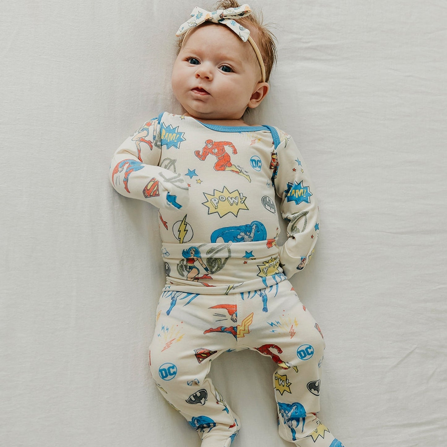 Footed Baby Pants - Justice League