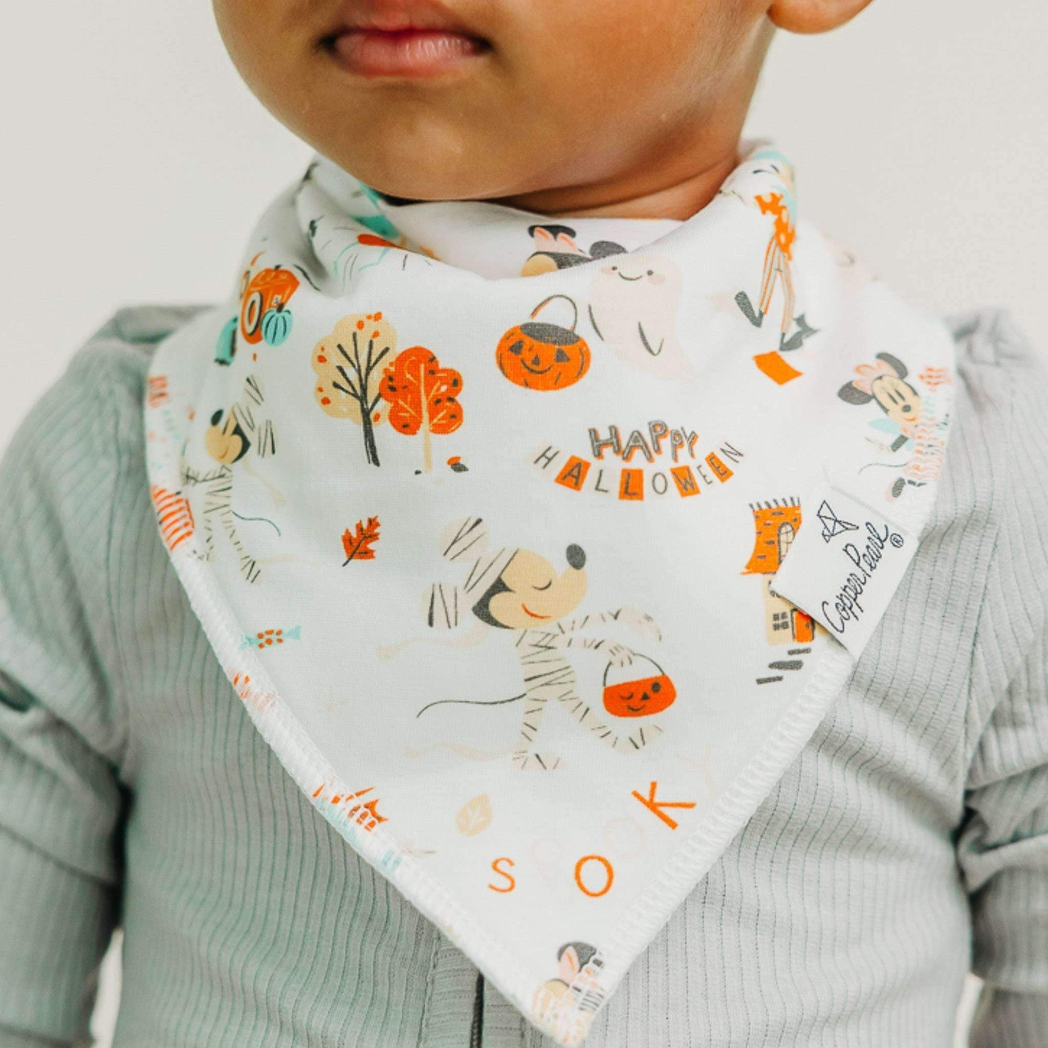 4 Pack Baby Bandana Bibs - Mickey Mouse's Boo Bash