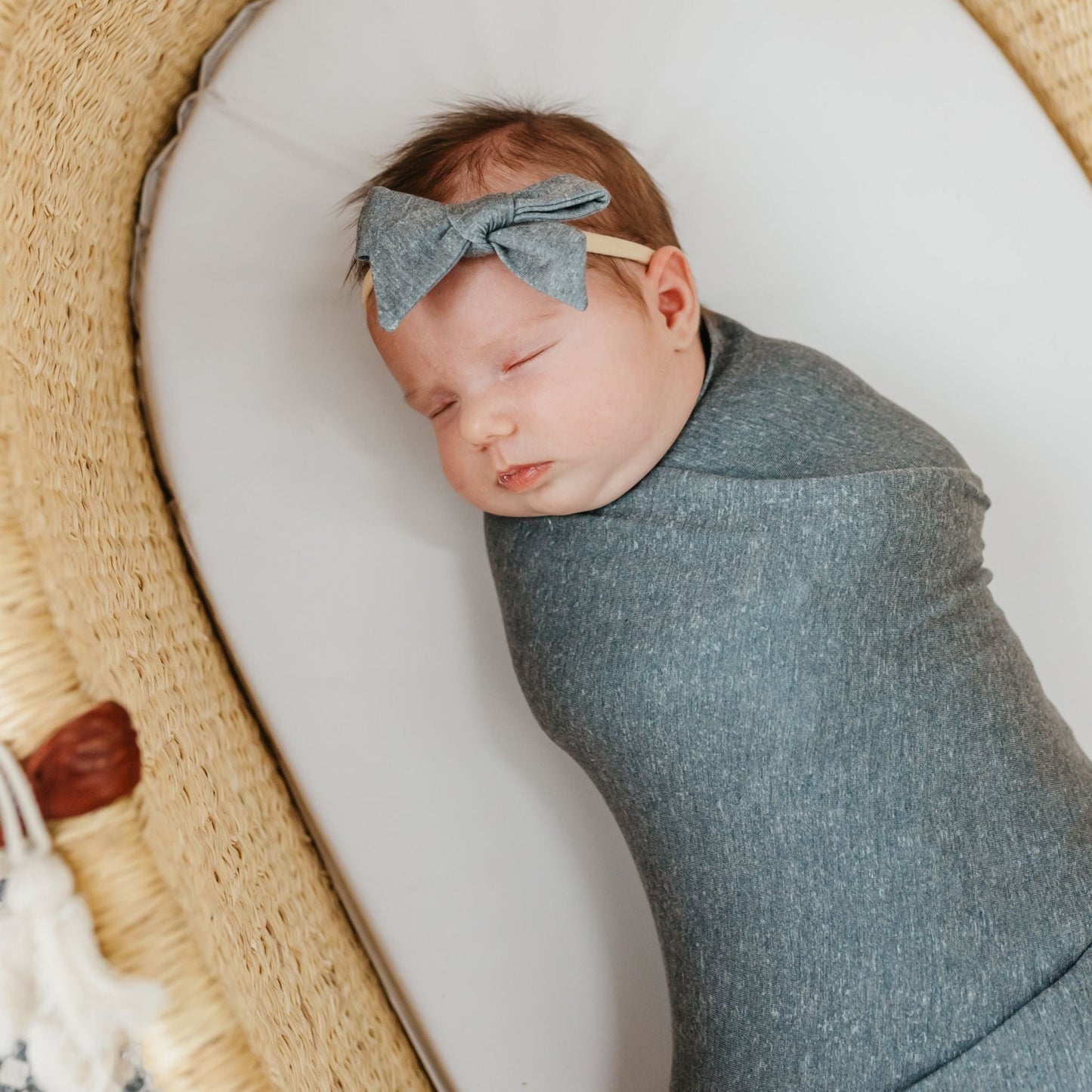 Classic Baby Bow - Slate