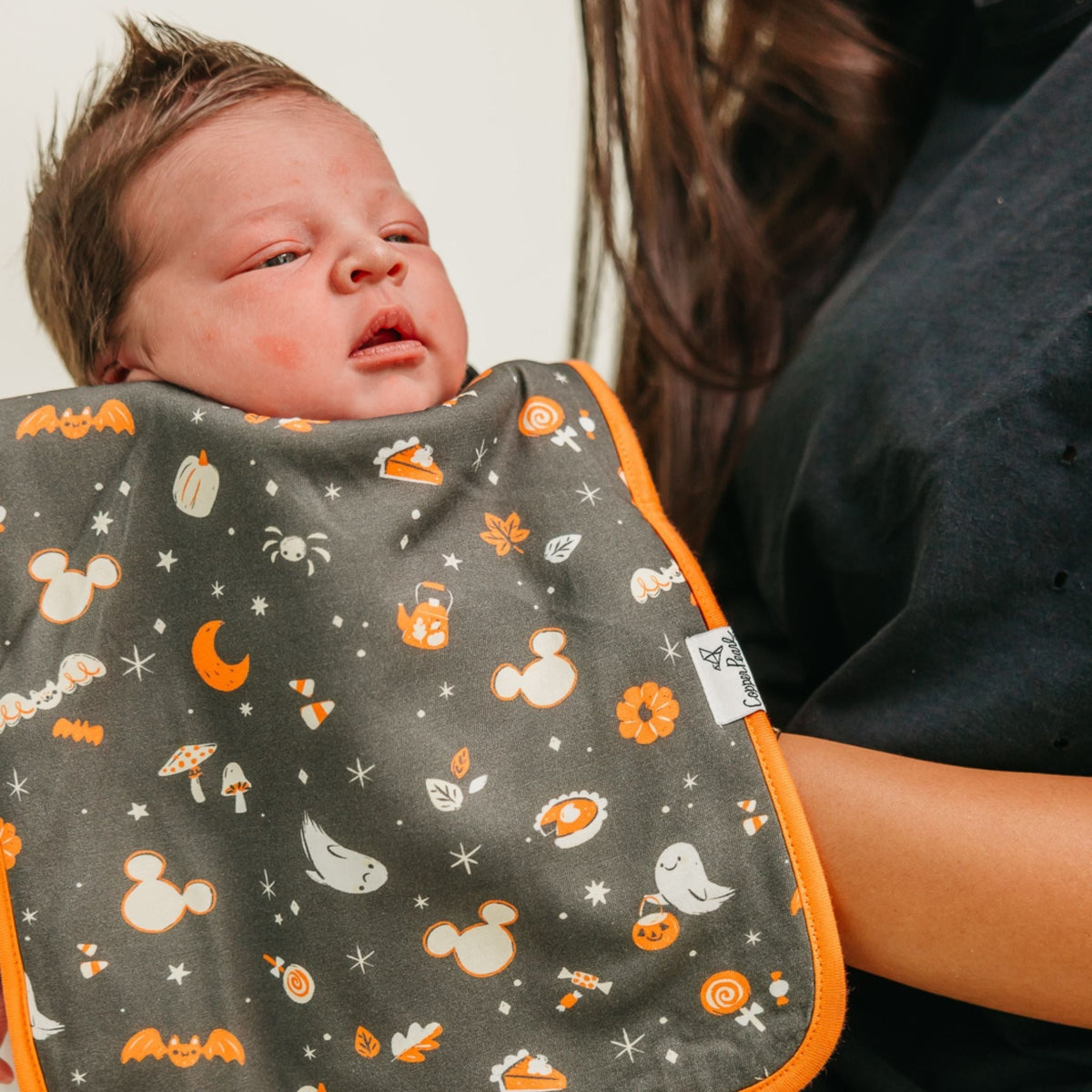 3 Pack Premium Burp Cloths - Mickey Mouse's Boo Bash