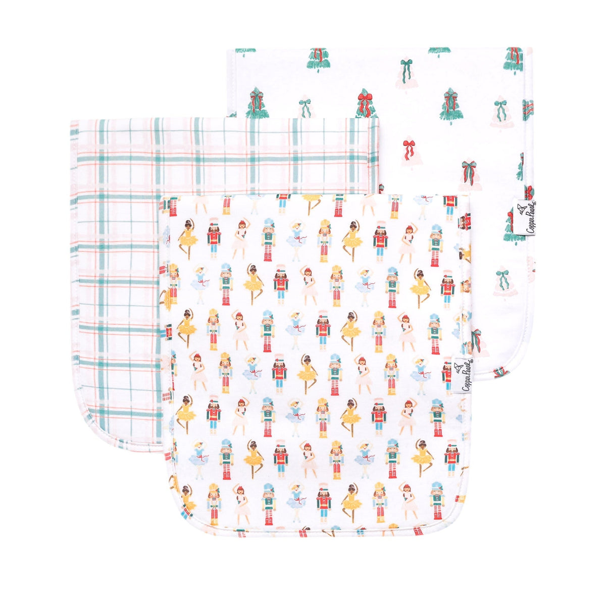 3 Pack Premium Burp Cloths - Juliet