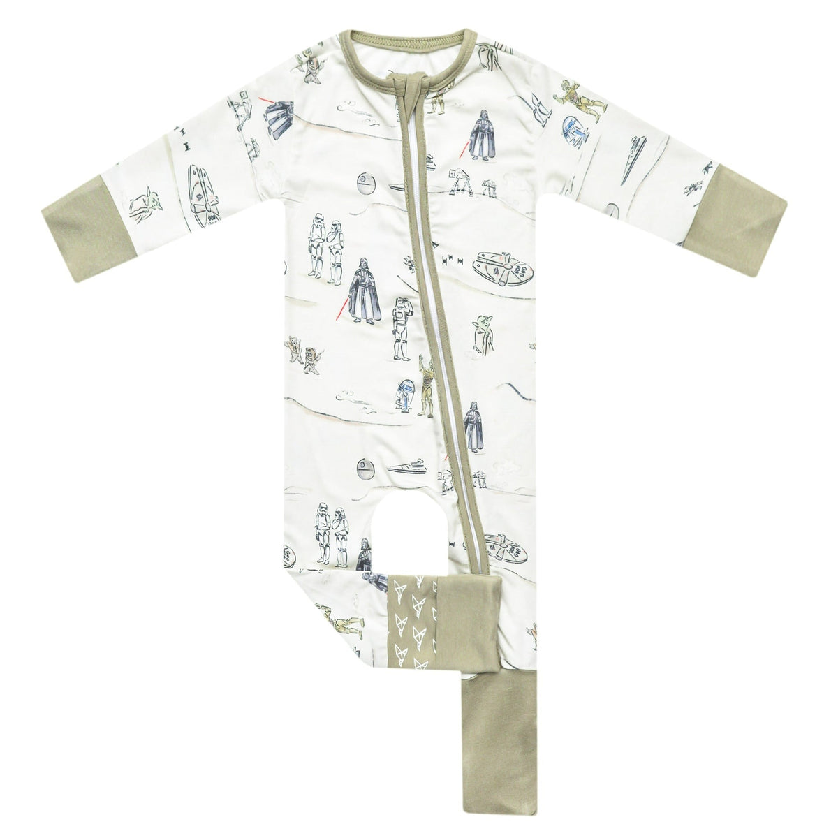 Convertible Zip-Up Footie - Tatooine