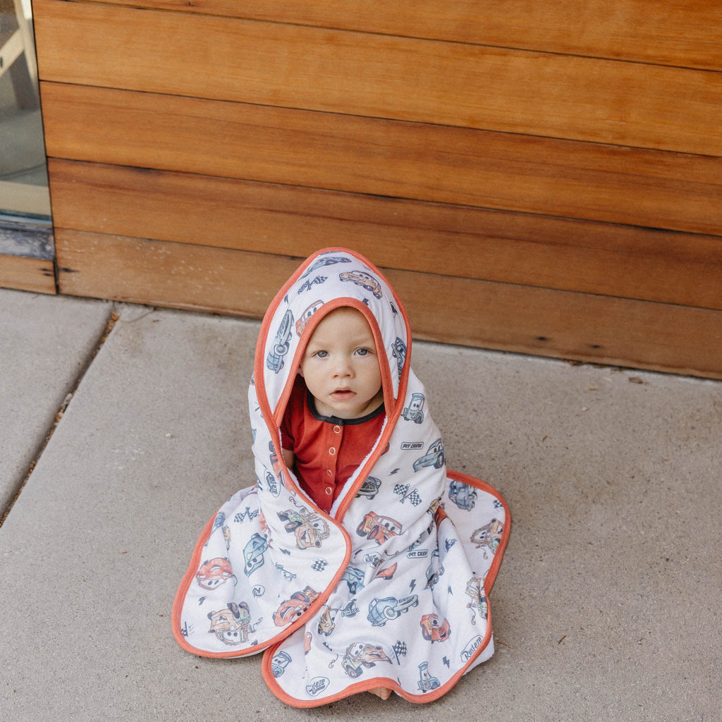 Premium Baby Knit Hooded Towel - Disney Pixar Cars