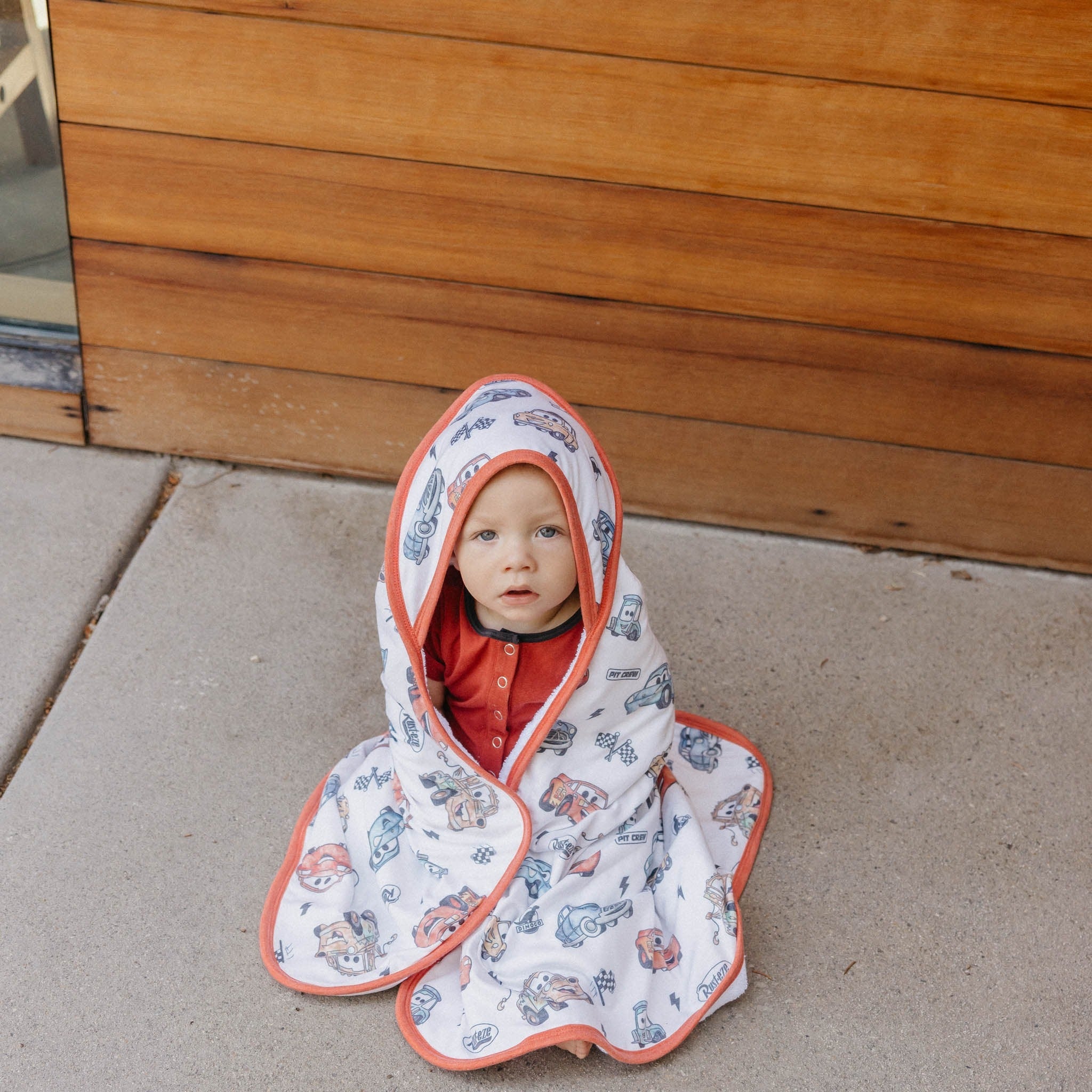 Premium Baby Knit Hooded Towel - Disney Pixar Cars