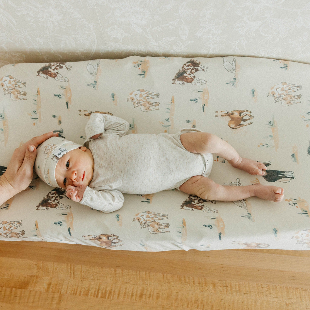 Premium Knit Diaper Changing Pad Cover - Montana