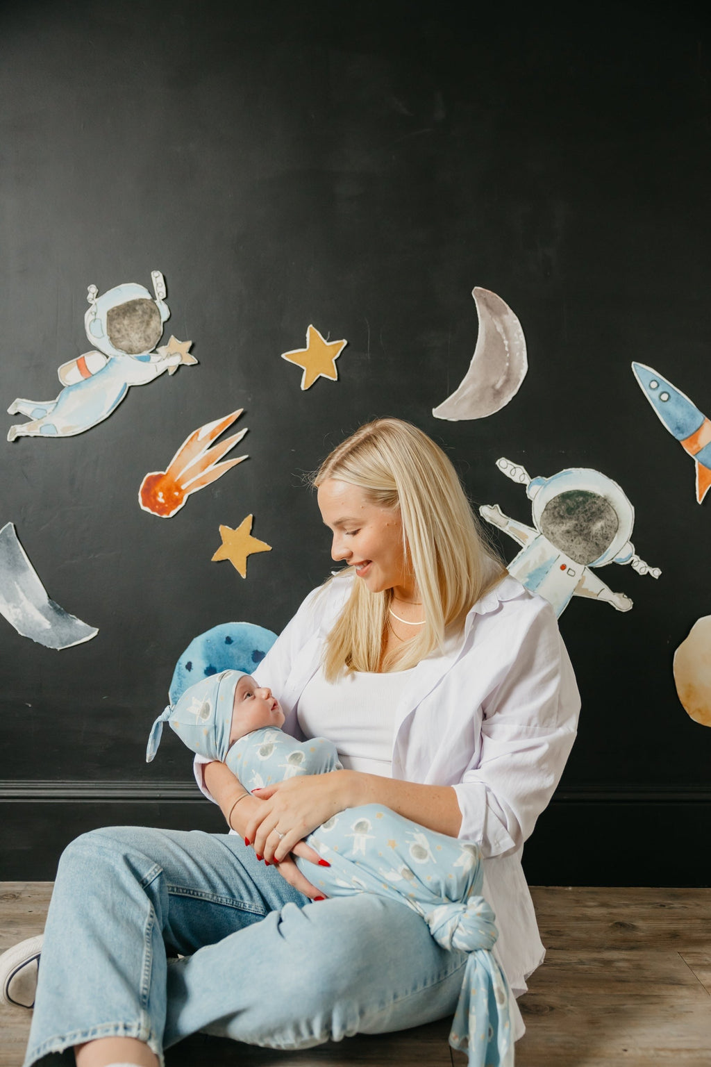 Knit Swaddle Blanket - Neil