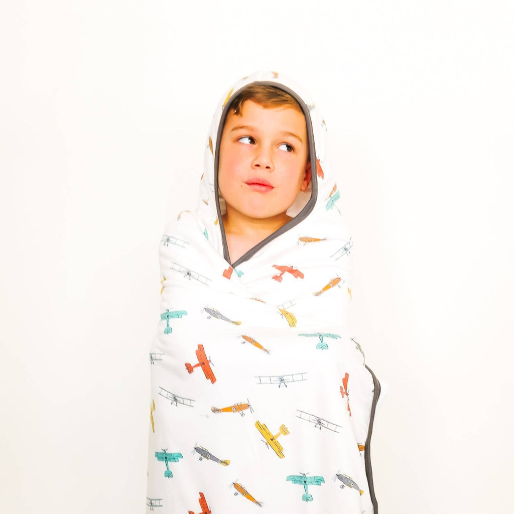 Premium Big Kid Hooded Towel - Ace