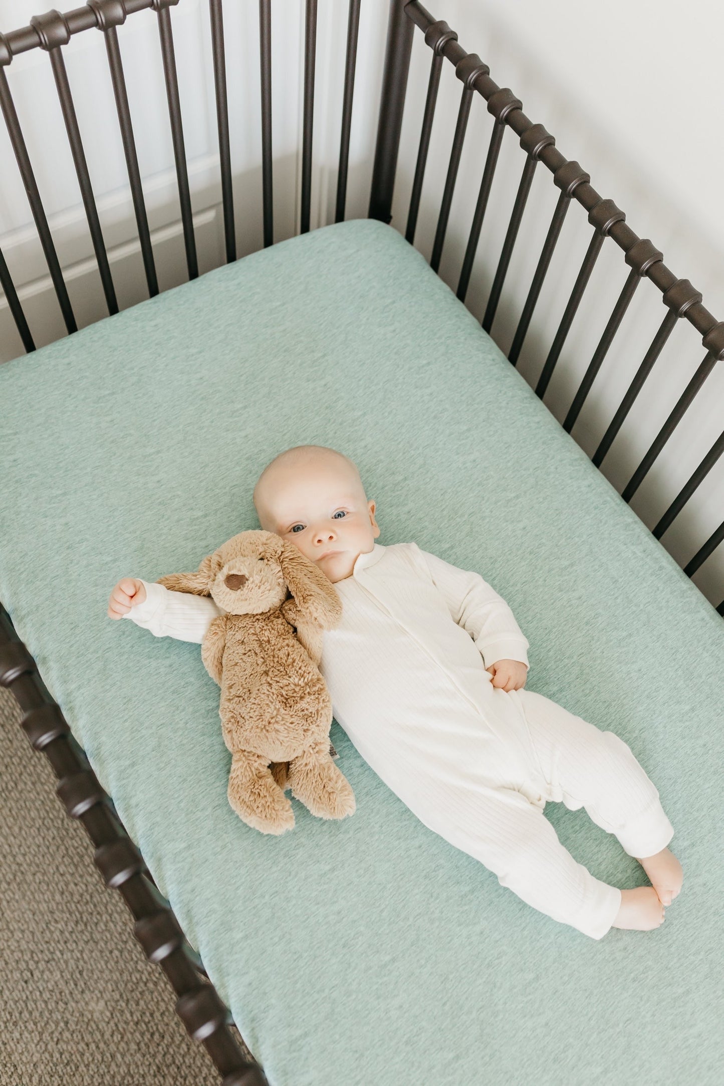 Premium Knit Fitted Crib Sheet - Emerson