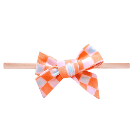 Classic Baby Bow - Mickey Mouse Check