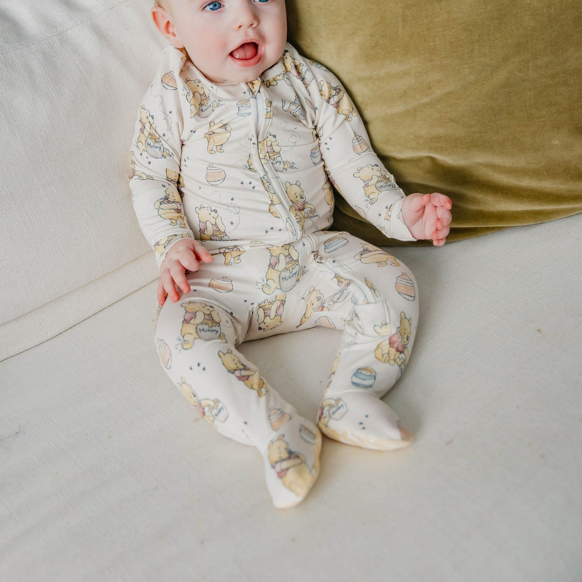 Zip-Up Footie Pajama - Hunny