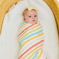 Knit Swaddle Blanket - CoComelon Stripe