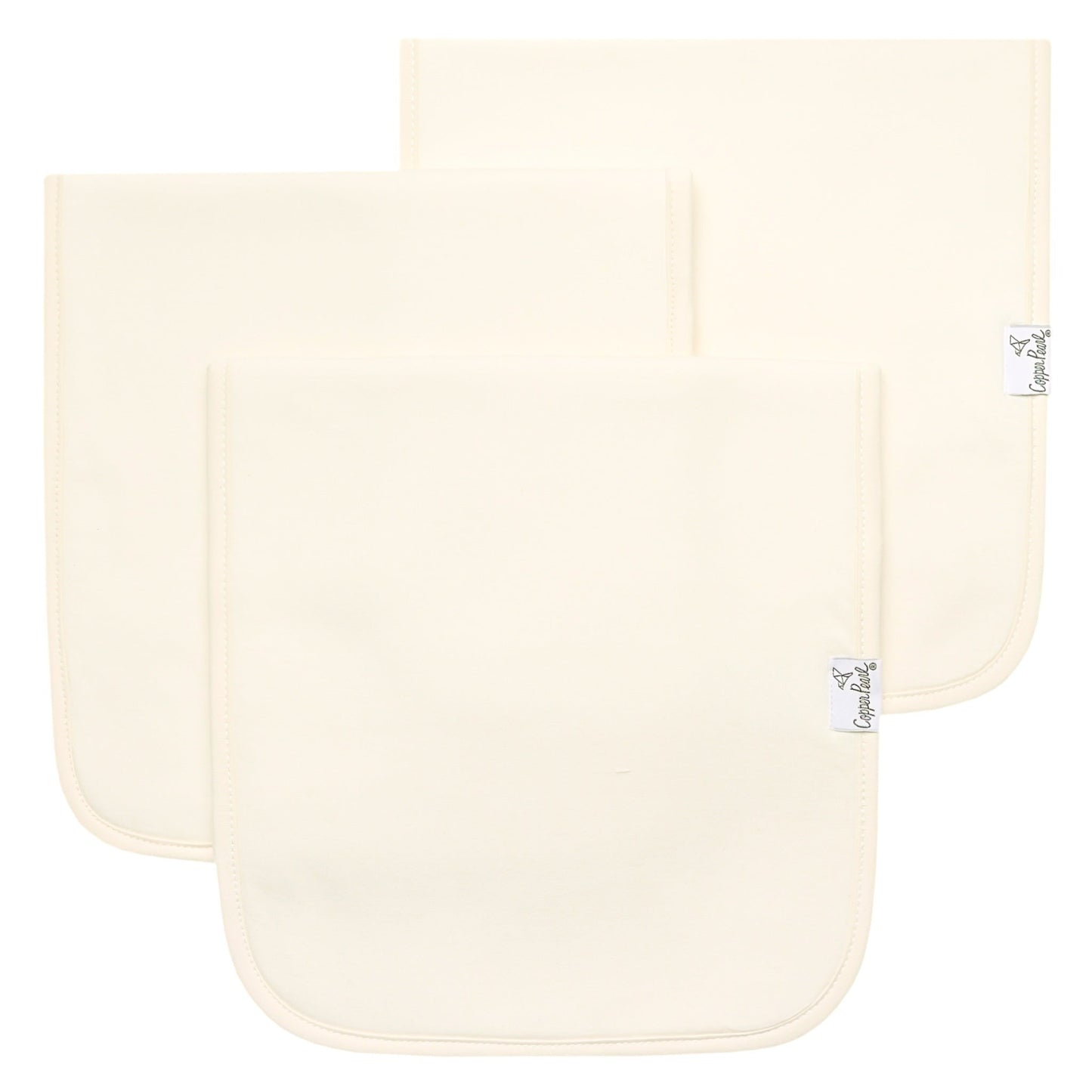 3 Pack Premium Burp Cloths - Cru