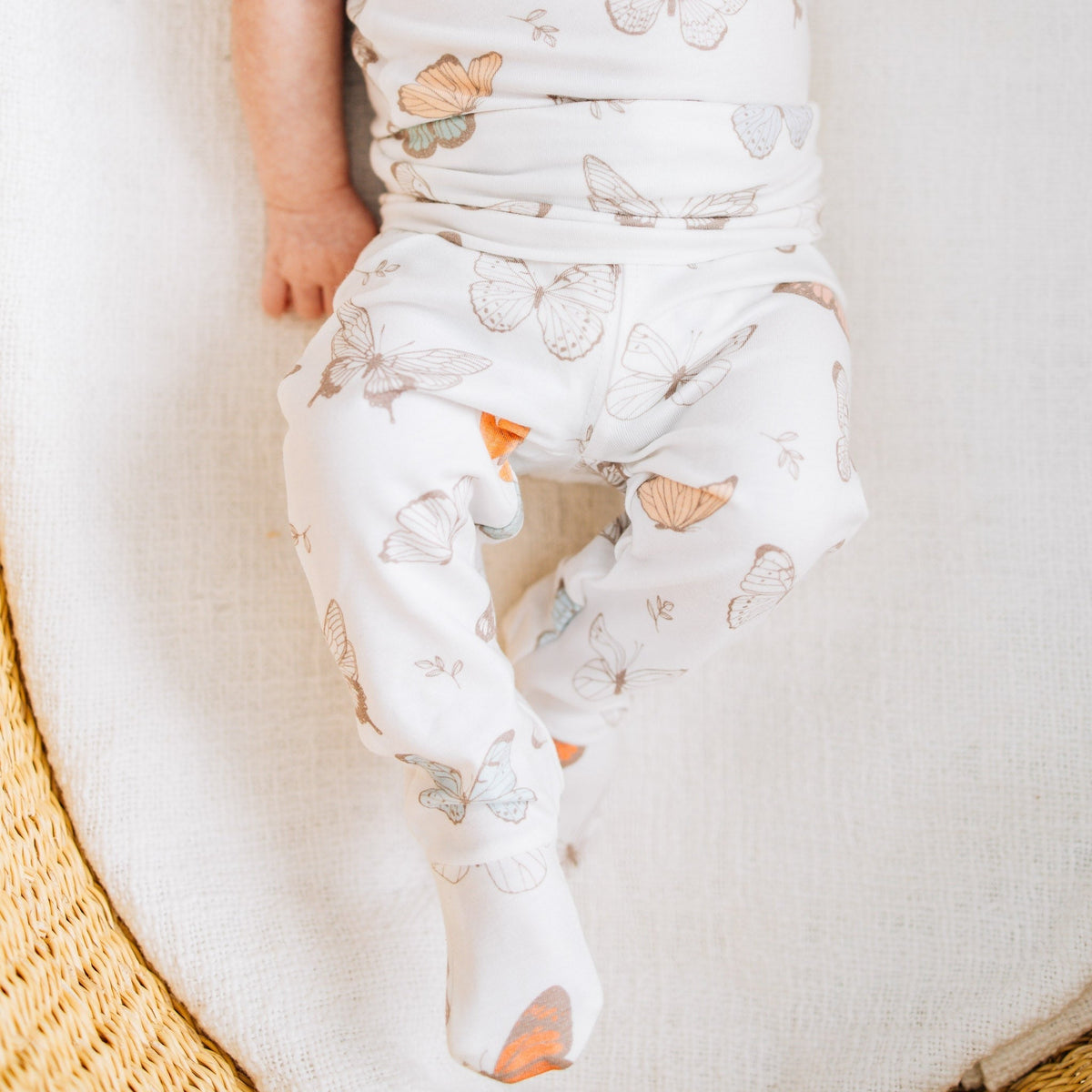Footed Baby Pants - Luna