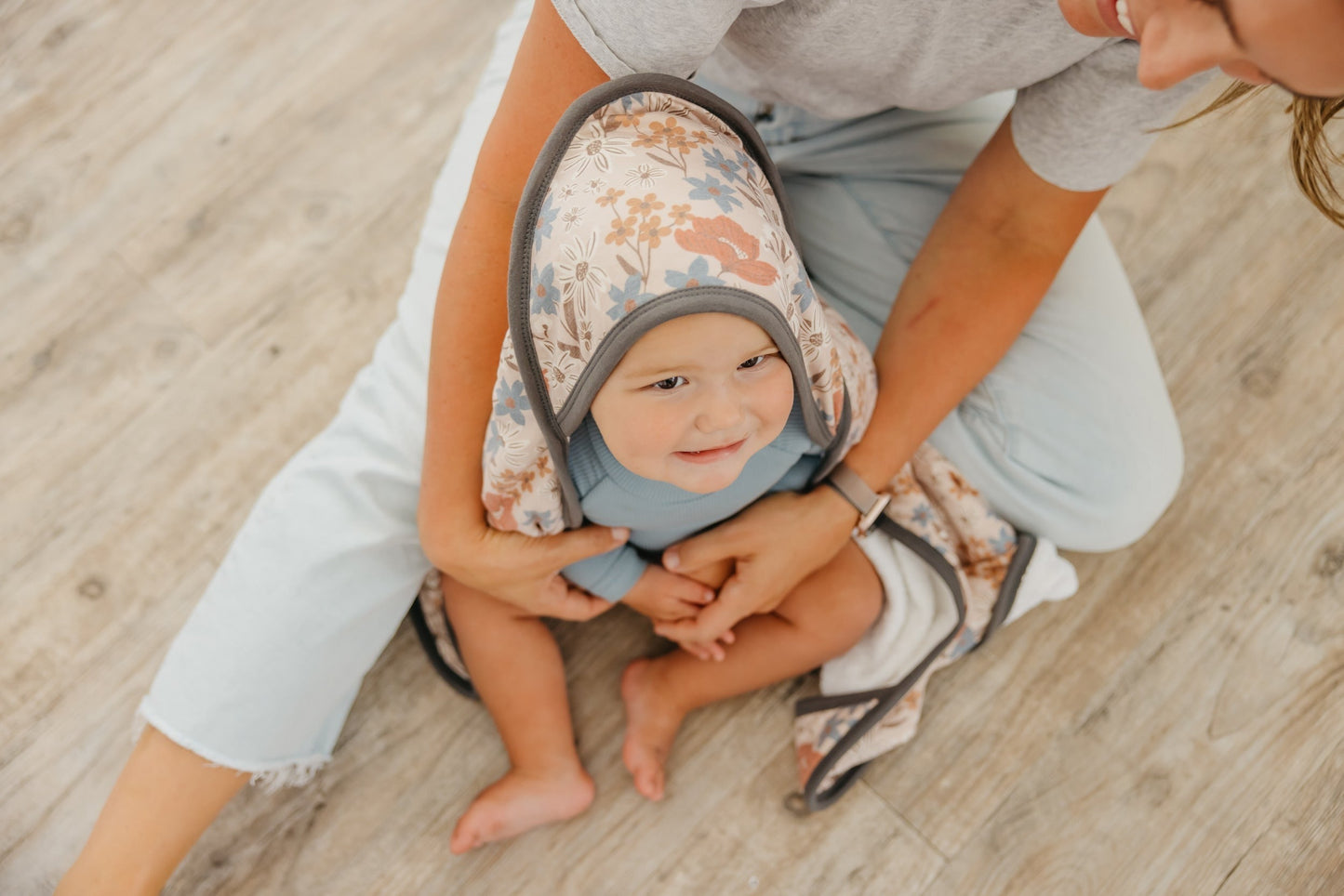 Premium Baby Knit Hooded Towel - Eden