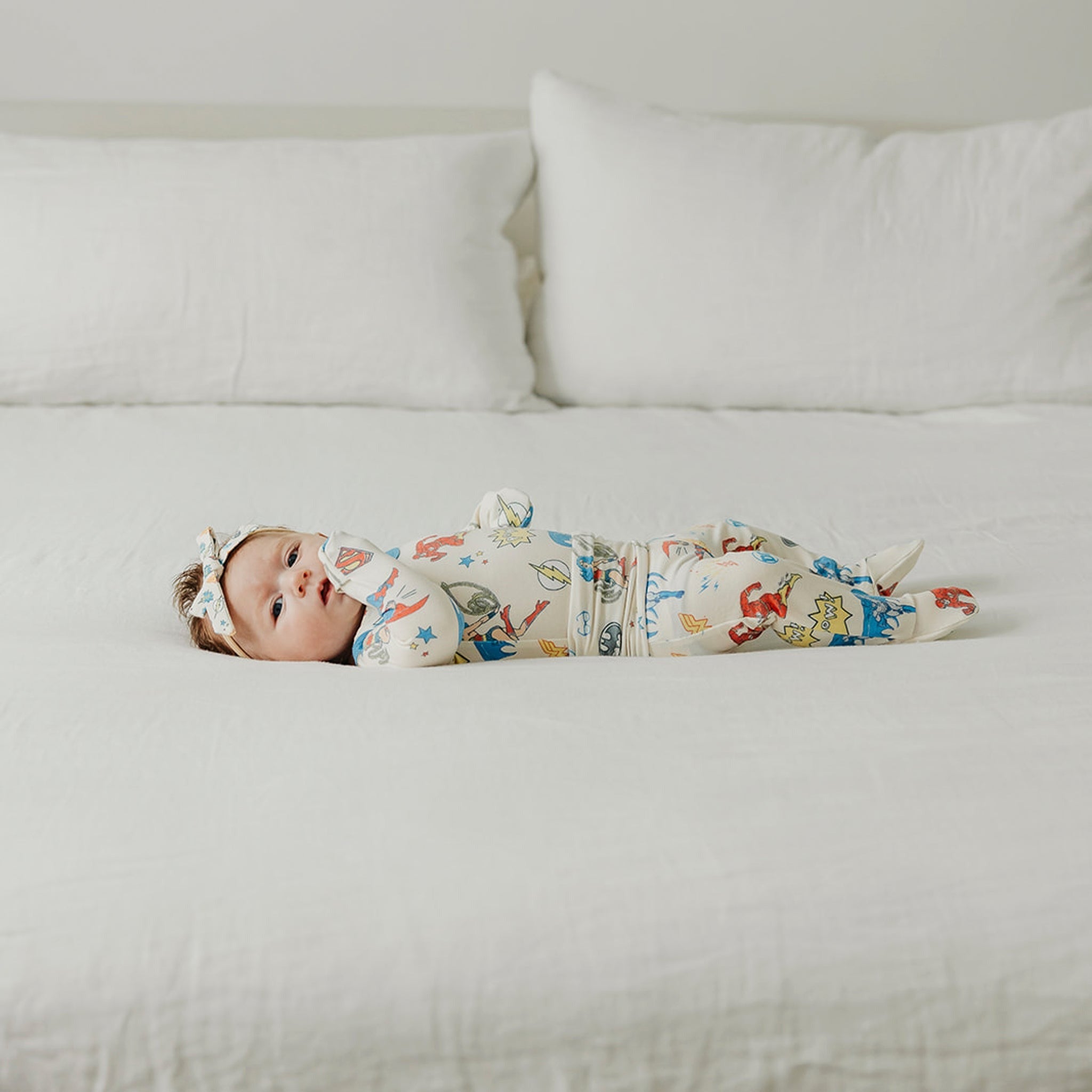 Footed Baby Pants - Justice League