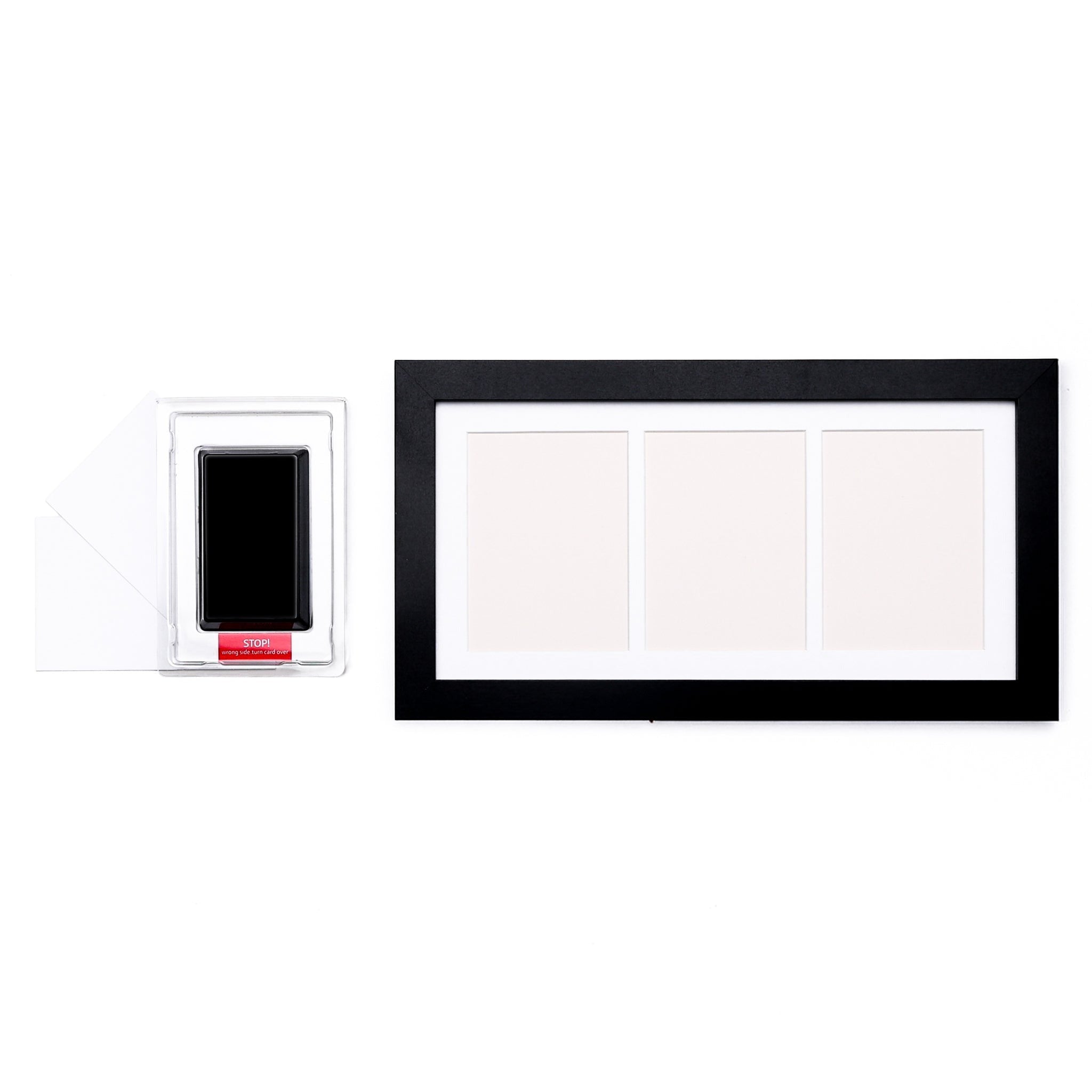 Matte Black DIY Handprint & Footprint Kit with Frame