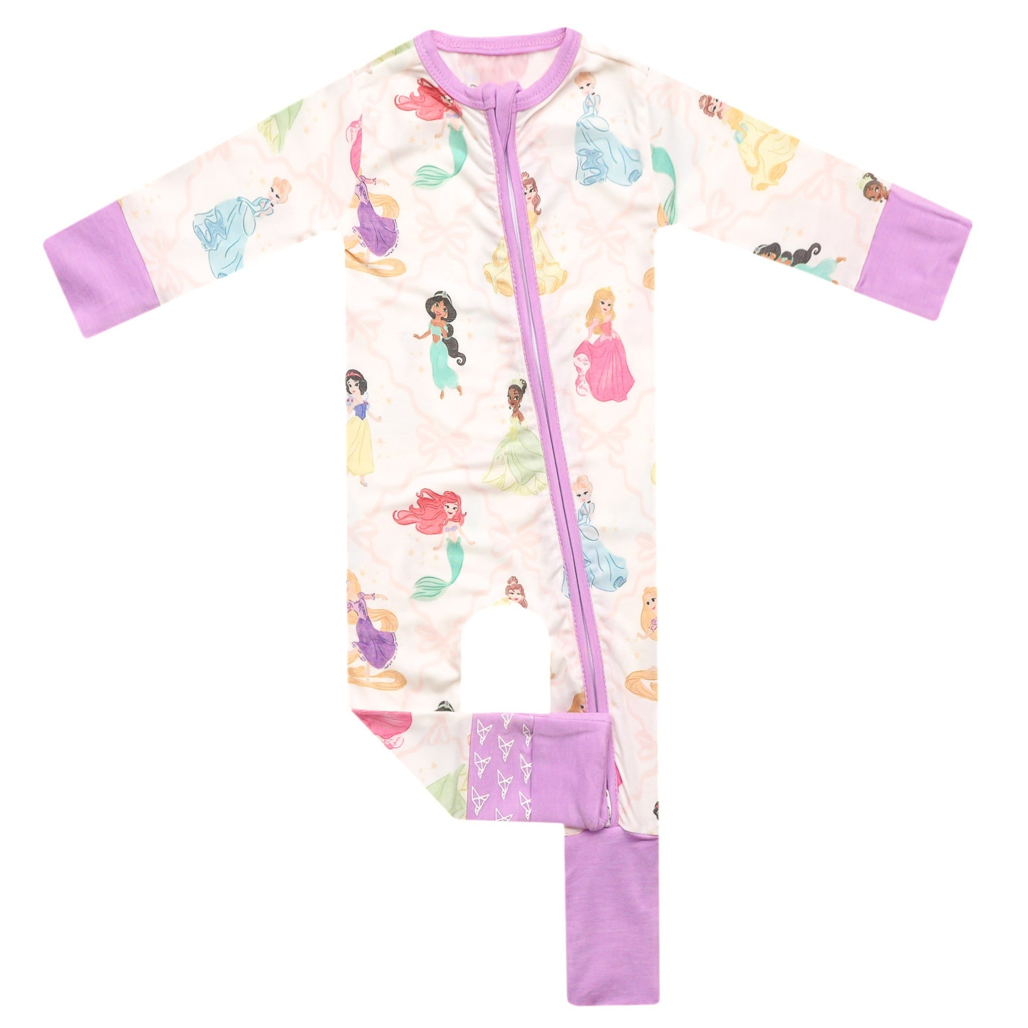 Convertible Zip-Up Footie - Disney Princess
