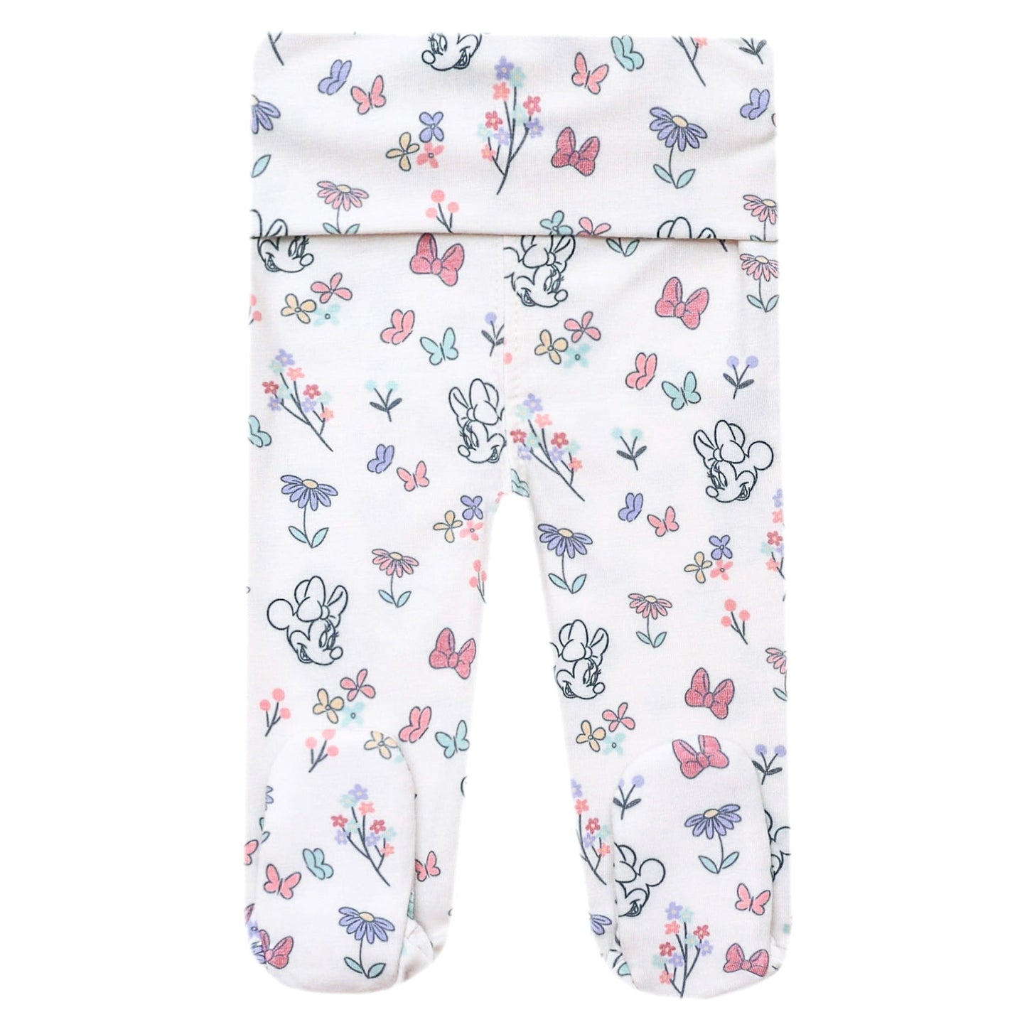 Footed Baby Pants - Minnie Mouse's Bowquet