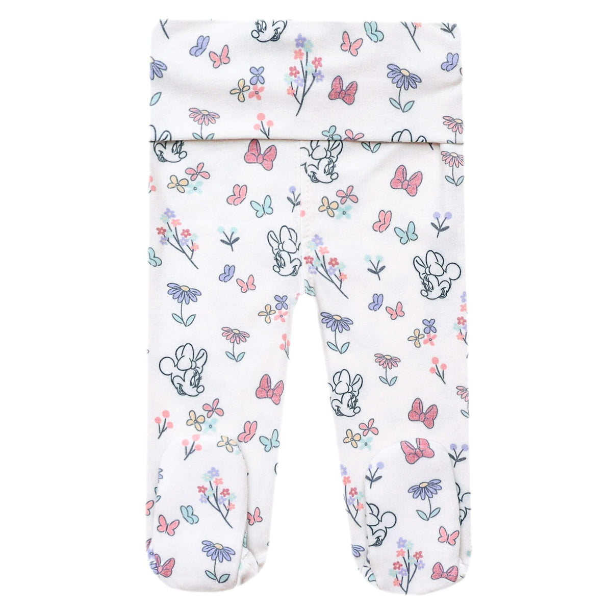 Footed Baby Pants - Minnie Mouse's Bowquet