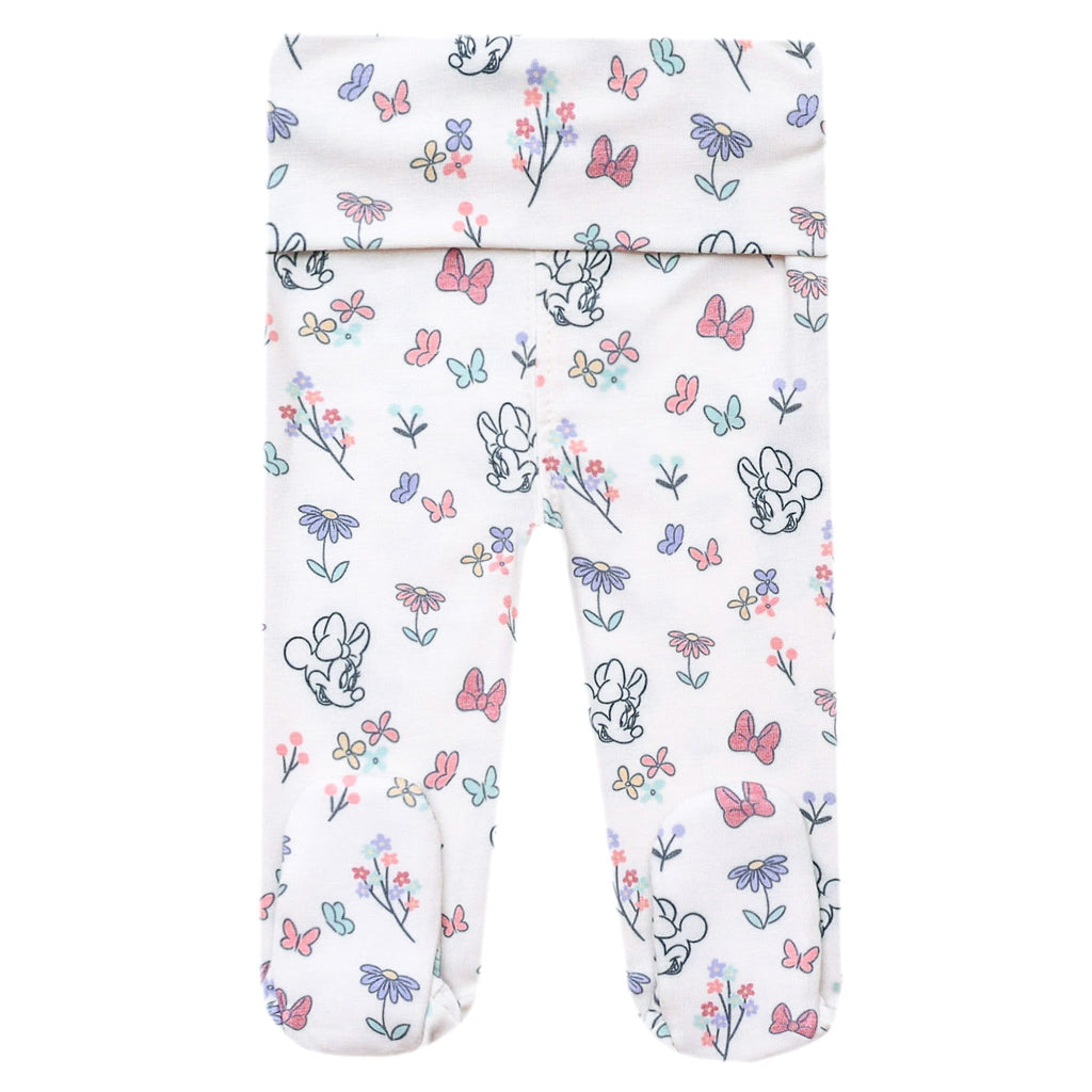 Footed Baby Pants - Minnie Mouse's Bowquet
