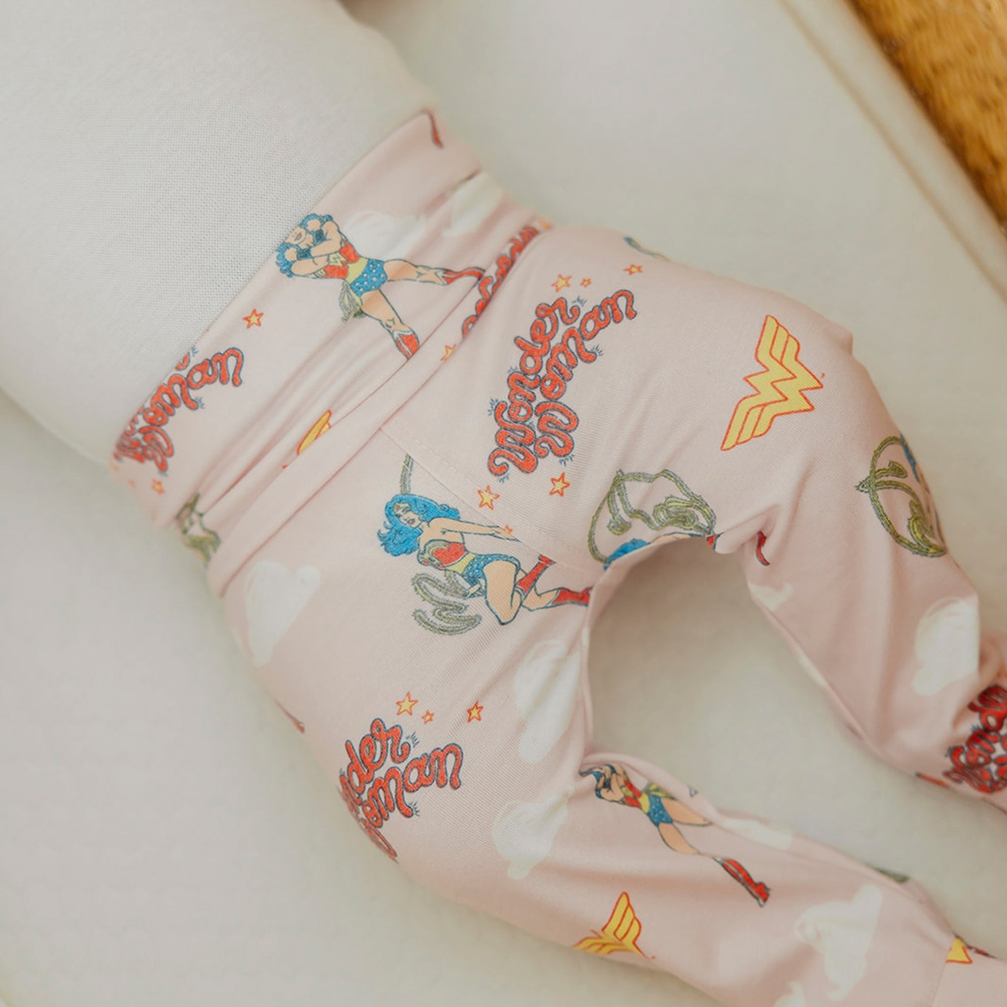 Footed Baby Pants - Wonder Woman