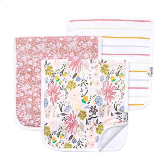 3 Pack Premium Burp Cloths - Olive