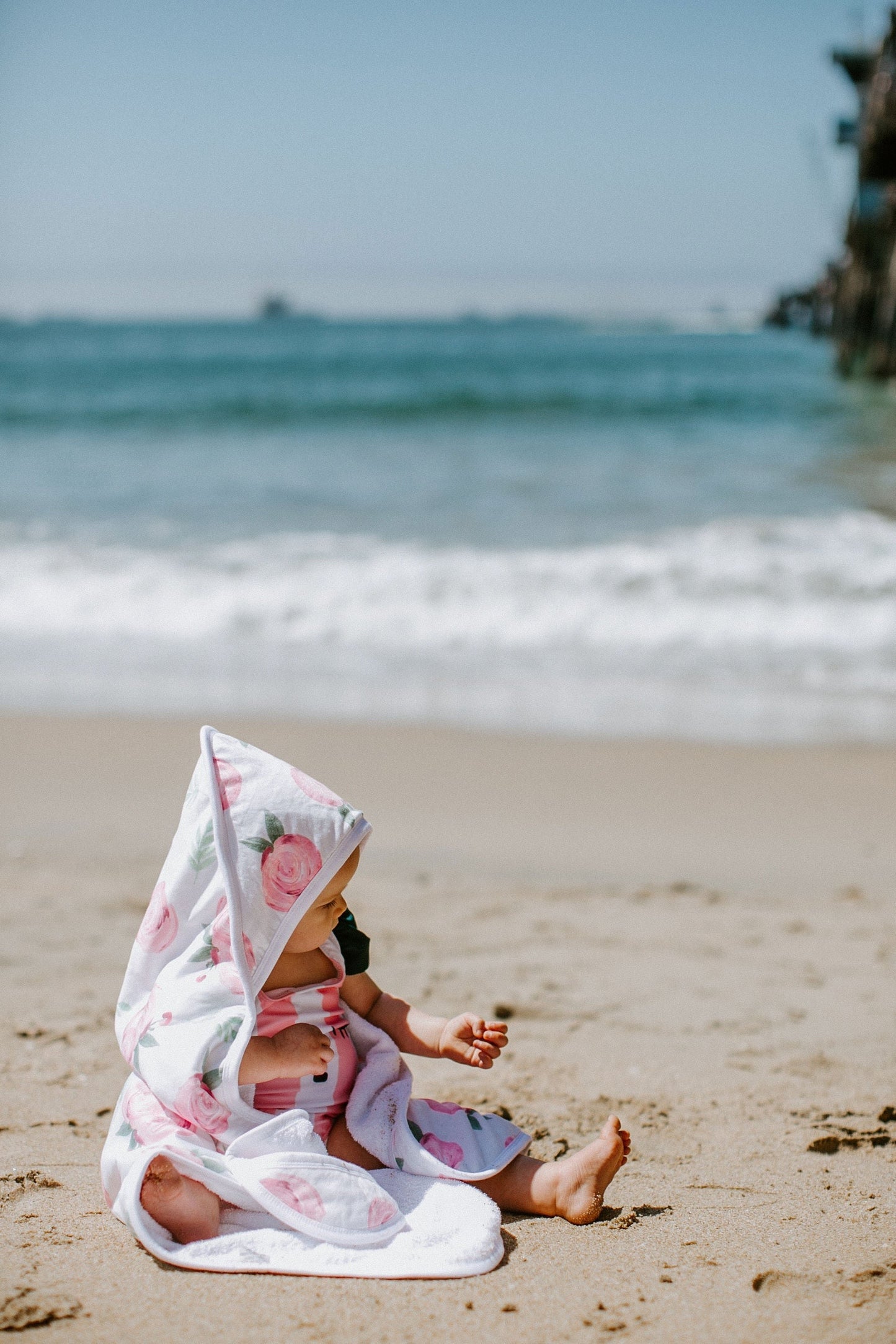 Premium Baby Knit Hooded Towel - Grace