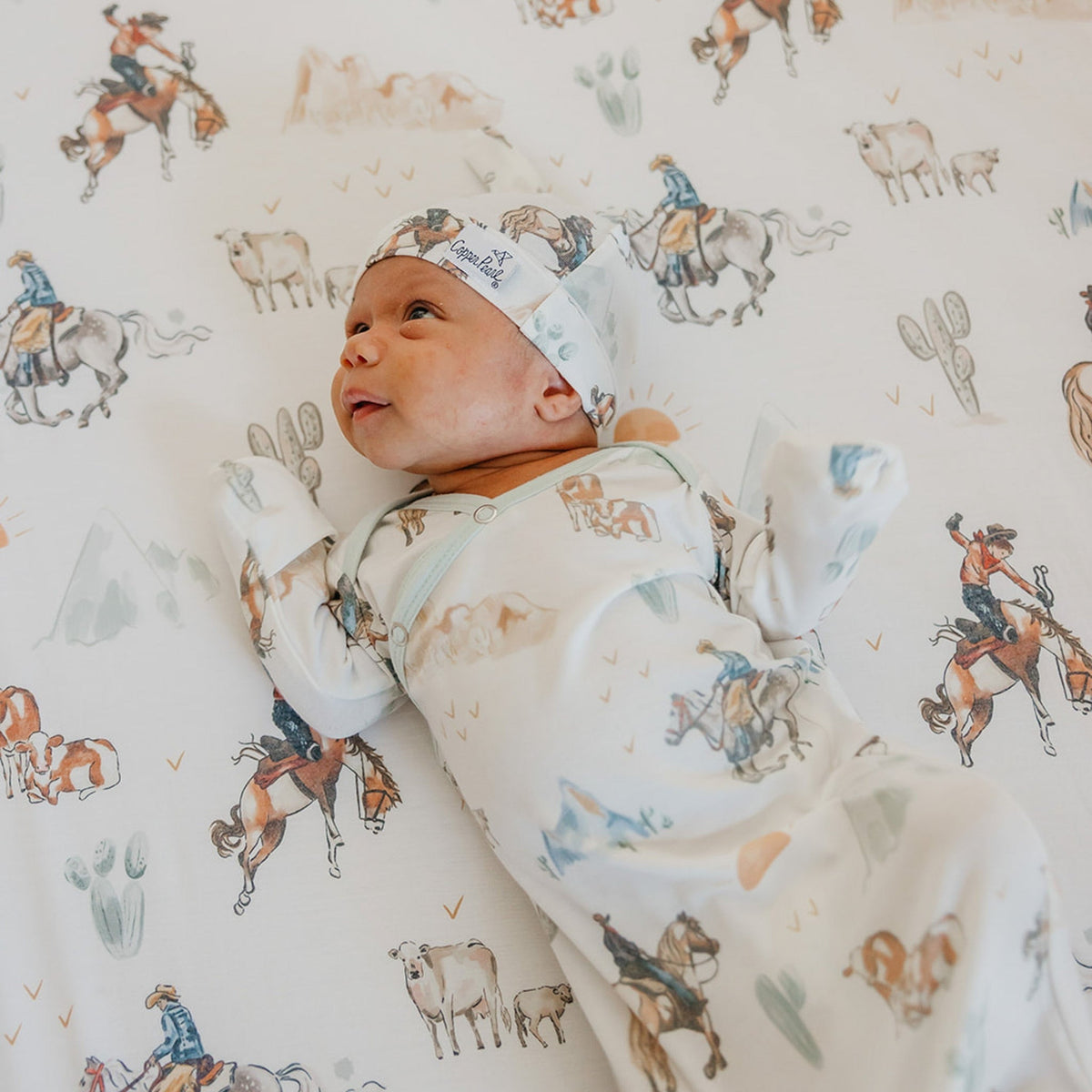 Premium Knit Fitted Crib Sheet - Boone