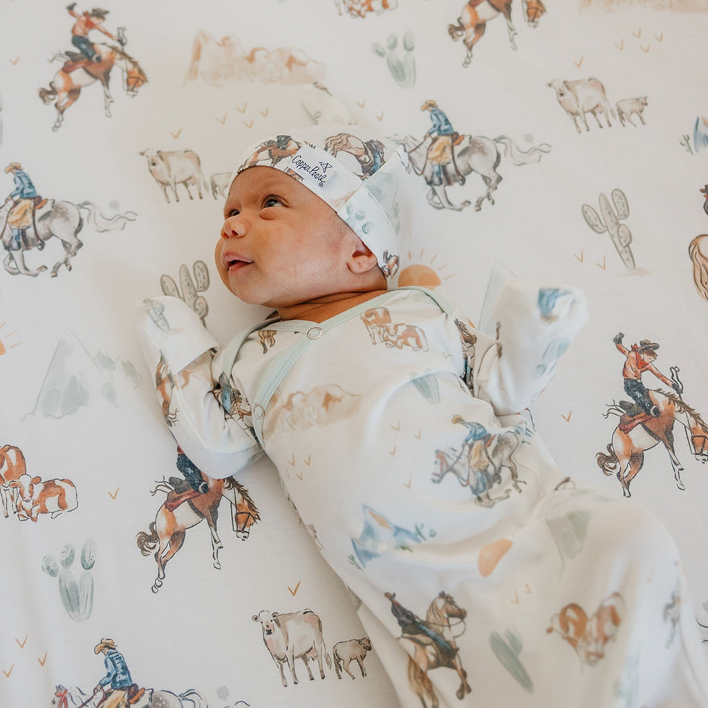 Premium Knit Fitted Crib Sheet - Boone