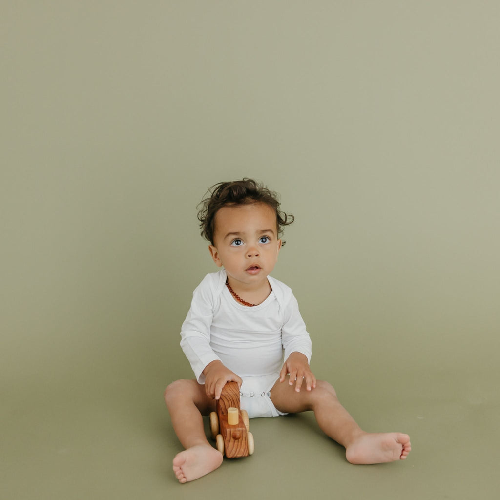 Long Sleeve Bodysuit - Dove